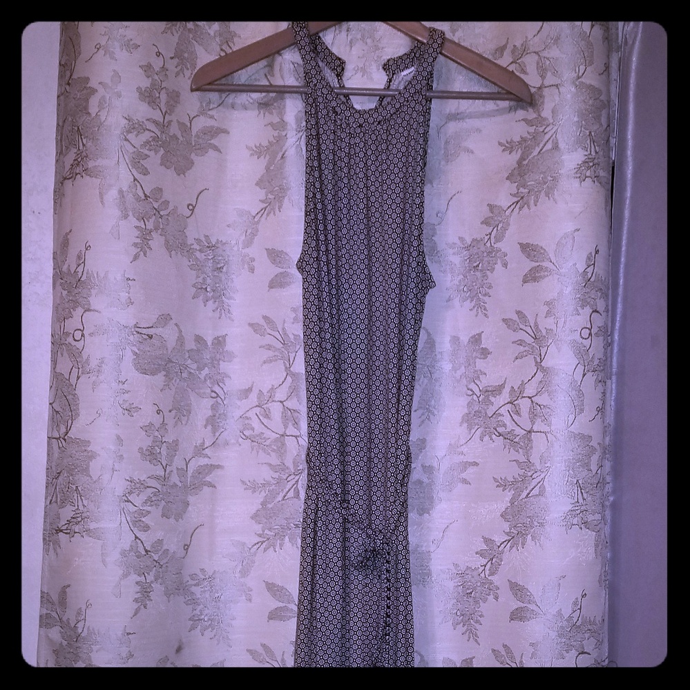 Extra long flower dress